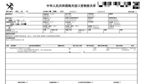 生物試劑進口清關全流程解析與專業代理代辦服務指南